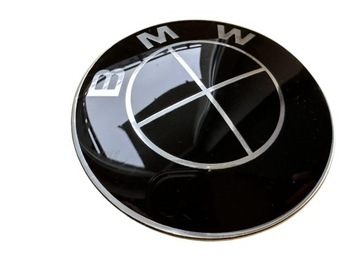 ЭМБЛЕМА ЛОГОТИП ЗНАЧЕК DO BMW ŚR. 74 MM CZARNY/BLACK