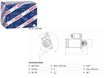 СТАРТЕР SAAB 900 I 900 II 9000 9-3 9-5 2.0 2.3 11.86-12.09 BOSCH