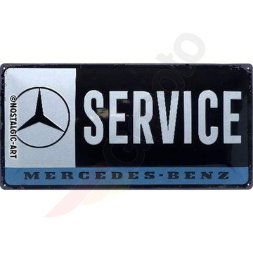 Plakat blaszany 25x50cm Mercedes-Benz Service