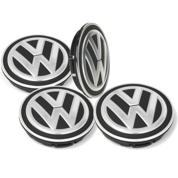 КОЛПАЧКИ ЗАГЛУШКИ KAPSLE ZNACZKI DO ДИСКОВ VOLKSWAGEN - 56 MM 4 ШТУКИ