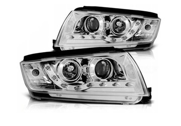 ФОНАРИ SKODA FABIA 99-08 LED (СВЕТОДИОД ) CHROME