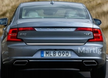 VOLVO S60 2016+ НАКЛАДКА ХРОМ NA КРЫШКУ БАГАЖНИКА БАГАЖНИК