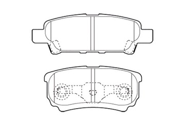 VALEO КОЛОДКИ ТОРМОЗНЫЕ MITSUBISHI LANCER 03- ЗАД