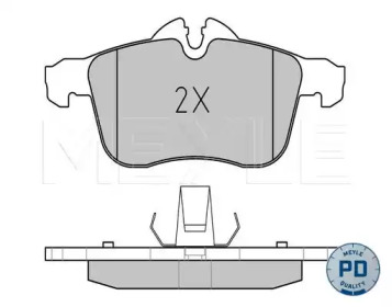 КОЛОДКИ ТОРМОЗНЫЕ VAUXHALL OPEL MEYLE