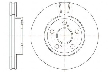 ROADHOUSE ДИСКИ ТОРМОЗНЫЕ ТОРМОЗНЫЕ 2 ШТУКИ TOYOTA CARINA E 1.