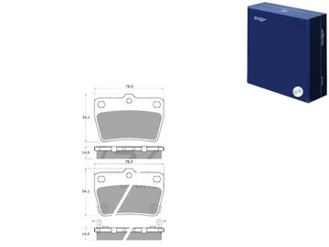 КОЛОДКИ ТОРМОЗНЫЕ TOYOTA RAV-4 00-05 ЗАД Z ДАТЧИК. TOMEX BRAKES