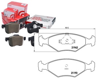 КОМПЛЕКТ КОЛОДОК ТОРМОЗНЫХ BREMBO 77362315 717381