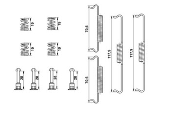 SPRĘŻYNKI DO КОЛОДОК HAM VW TOUAREG 10-18