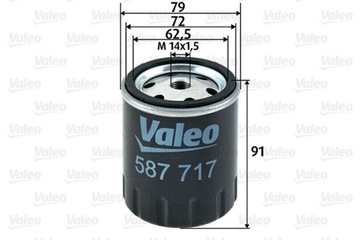 ФИЛЬТР ТОПЛИВА VALEO 587717 WK716