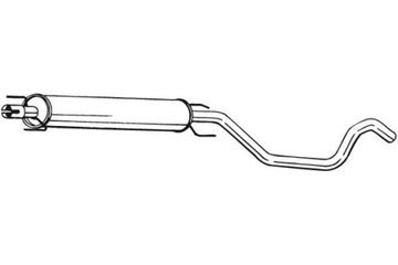 BOSAL ГЛУШИТЕЛЬ СИСТЕМЫ ВЫХЛОПНОЙ ЦЕНТРАЛЬНЫЙ OPEL ZAFIRA A ZAFIRA B