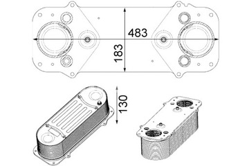 MAHLE ИНТЕРКУЛЕР POŚREDNIA MAN HOCL TGL I TGM I