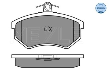 КОЛОДКИ HAM. VW P. A80- 100 82- 9 БЕЗ ДАТЧИКА