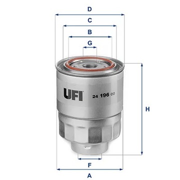 ФИЛЬТР ТОПЛИВА ДИЗЕЛЬ UFI