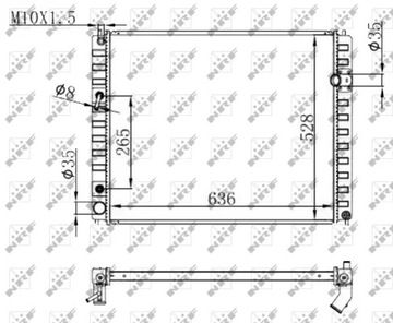 NRF 59147 РАДИАТОР, СИСТЕМА ОХЛАЖДЕНИЯ ДВИГАТЕЛЯ