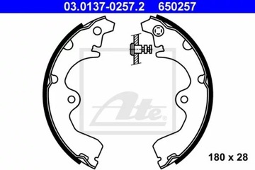 ATE 03.0137-0257 КОМПЛЕКТ КОЛОДОК ТОРМОЗНЫХ