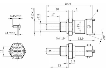 BOSCH ДАТЧИК ТЕМПЕРАТУРЫ ДВИГАТЕЛЯ ВОДЫ FORD BOSCH