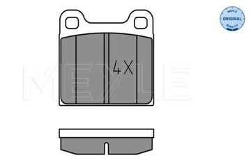 КОЛОДКИ ТОРМОЗНЫЕ MEYLE 025 210 3515