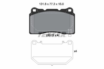 КОЛОДКИ ТОРМОЗНЫЕ - КОМПЛЕКТ Q+ 2332502