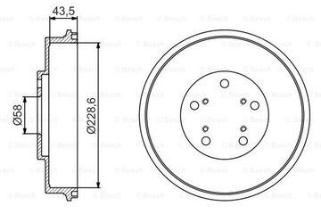 БАРАБАНЫ ТОРМОЗНЫЕ BOSCH 0 986 477 231 0986477231