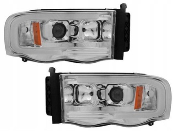 ФОНАРИ ПЕРЕДНЯЯ DODGE RAM 02-06 TUBE LIGHT CHROME