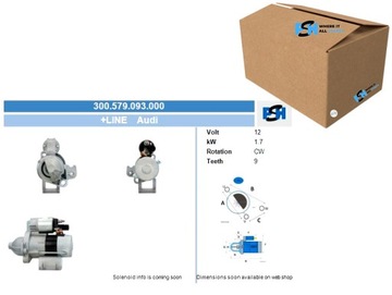 СТАРТЕР AUDI 1.7 KW СТАРТЕР BV PSH