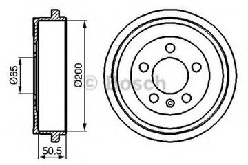 БАРАБАН ТОРМОЗНОЙ BOSCH 0 986 477 133 AUDI A2