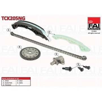 КОМПЛЕКТ ЦЕПИ ГРМ FAI AUTOPARTS TCK205NG