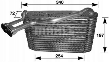 MAHLE AE 34 000S ИСПАРИТЕЛЬ, КОНДИЦИОНЕР