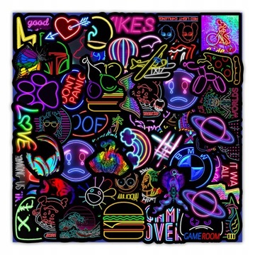 100 ШТУКИ CARTOON NEW NEON LIGHT PERSONALITY CREAT LOK7487