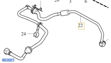 VOLVO V40 V40CC ПАТРУБОК SERWA ВАКУУМНЫЙ OE