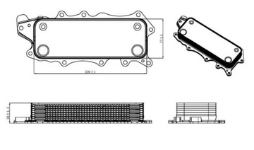 РАДИАТОР МАСЛА EASY FIT NRF 31319