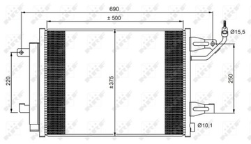 NRF 350073 КОНДЕНСАТОР, КОНДИЦИОНЕР