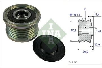 СЦЕПЛЕНИЕ ГЕНЕРАТОРА INA 535 0247 10