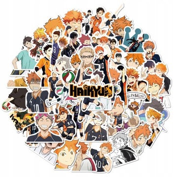 100 ШТУКИ ANIME HAIKYUU!! НАКЛЕЙКИ GRAFFITI DIY D LOK2350