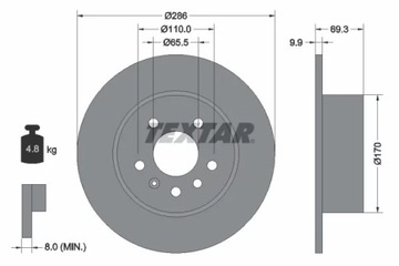 92075703 ДИСК HAM. OPEL VECTRA SAAB 9-3/9-5