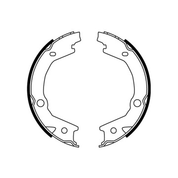 КОМПЛЕКТ КОЛОДОК ШАЛЬМІВНИХ, ГАЛЬМО СТОЯНКОВИЙ TRW GS8747