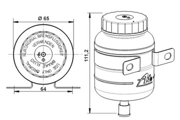 ATE БАЧОК ЖИДКОСТИ ТОРМОЗНОЙ MERCEDES T2 L 2.0-3.8D 01.68-12.88