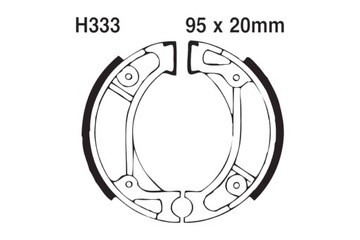 КОЛОДКИ ТОРМОЗНЫЕ EBC H333 WG HONDA CRF 125F