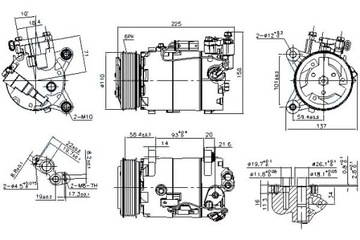 КОМПРЕССОР КОНДИЦИОНЕРА BMW 2 (F45) 2 GRAN TOURER (