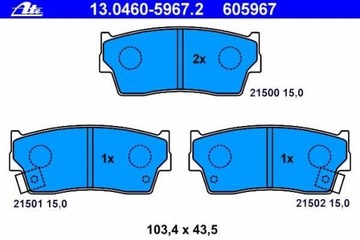 КОЛОДКИ ТОРМОЗНЫЕ ПЕРЕД SUZUKI VITARA 1988-1999