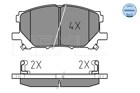 КОЛОДКИ HAM. TOYOTA P. LEXUS RX300 03-