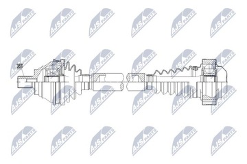 ПОЛУОСЬ ПРИВОДНАЯ VW CADDY III 1.6TDI,1.9TDI,2.0TDI 0