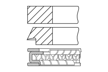 GOETZE 86 STD 1.2-1.5-2.5 КОМПЛЕКТ КІЛЬЦЯ ПОРШНЯ CADILLAC BLS LOTUS