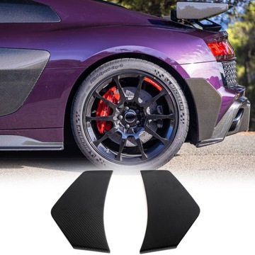 DRY CARBON ЗАДНЕЕ WLOTY БАМПЕРА VENT FINS SPLITTER AUDI R8 V10 2022-2023