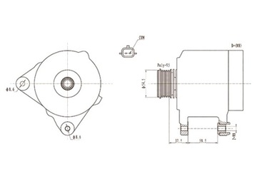 MAGNETI MARELLI ГЕНЕРАТОР RENAULT CLIO CLIO II CLIO III FLUENCE