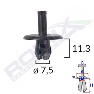 KOLEK ДЮБЕЛЬ 7,5 MM УНІВЕРСАЛЬНИЙ FIAT X10SZT