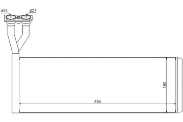 NISSENS ОБОГРЕВАТЕЛЬ 160X450X36MM SCANIA 4 P G R T DC11.01-DT16.08