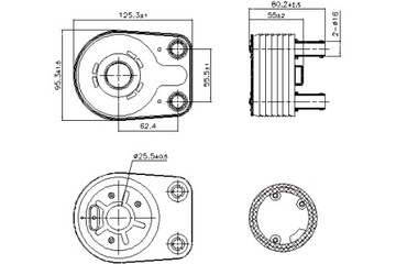 NISSENS РАДИАТОР МАСЛА CHRYSLER VOYAGER IV JEEP CHEROKEE 2.5D 2.8D