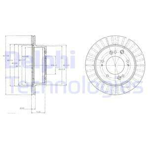 ДИСК ТОРМОЗНОЙ DELPHI BG4331