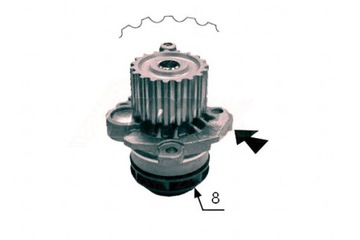 НАСОС ВОДЫ VW BORA 1.9TDI 00 AUDI A3 1.9TDI SKODA